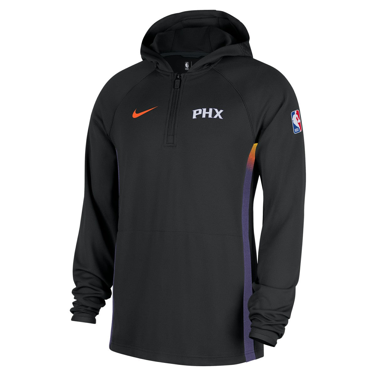 Nike - Phoenix Suns 2025/26 City Edition Remix Authentic On-Court Quarter-Zip Dri-FIT Hooded Jacket - Black