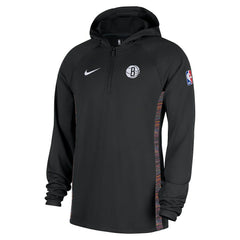 Nike - Brooklyn Nets 2025/26 City Edition Remix Authentic On-Court Quarter-Zip Dri-FIT Hooded Jacket - Black