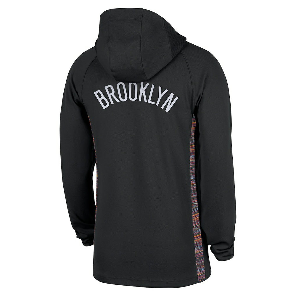 Nike - Brooklyn Nets 2025/26 City Edition Remix Authentic On-Court Quarter-Zip Dri-FIT Hooded Jacket - Black