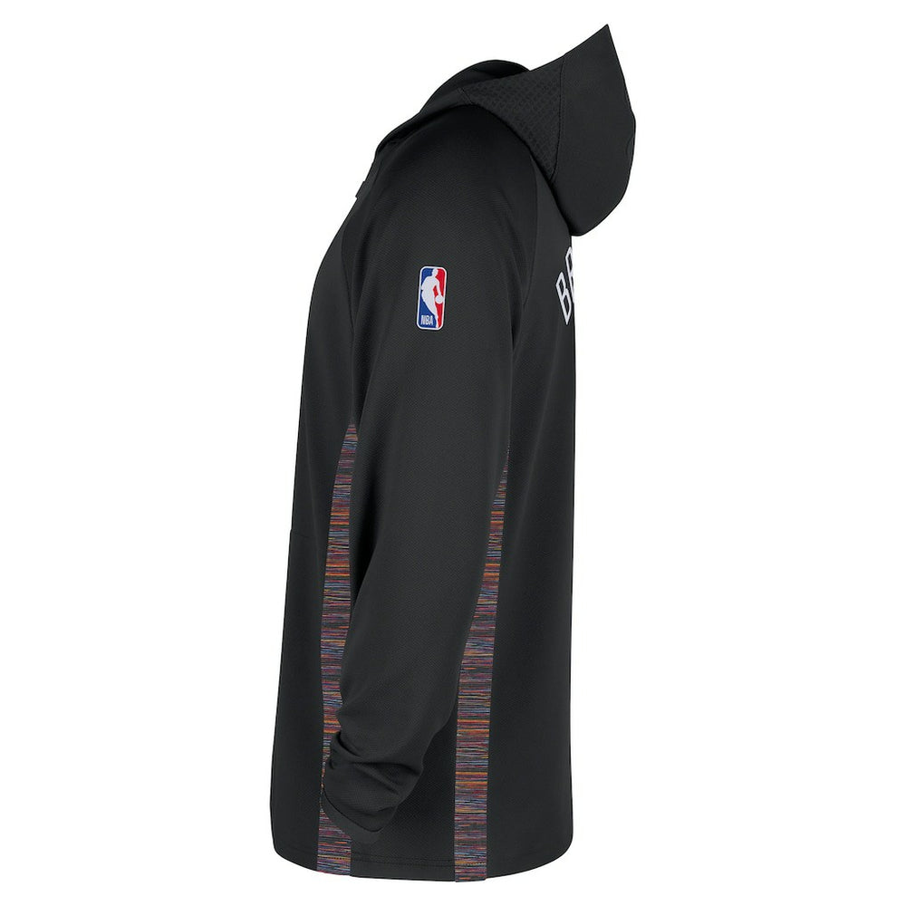 Nike - Brooklyn Nets 2025/26 City Edition Remix Authentic On-Court Quarter-Zip Dri-FIT Hooded Jacket - Black