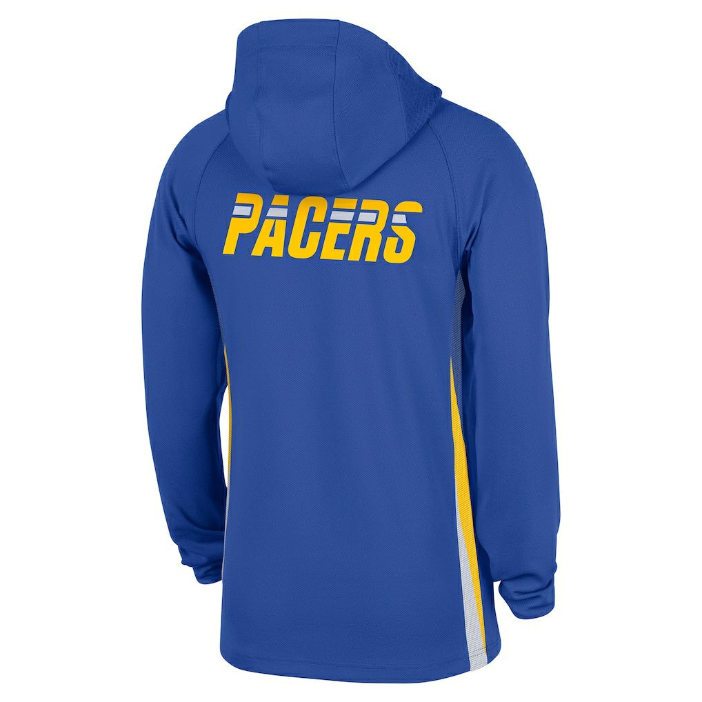 Nike - Indiana Pacers 2025/26 City Edition Remix Authentic On-Court Quarter-Zip Dri-FIT Hooded Jacket - Blue