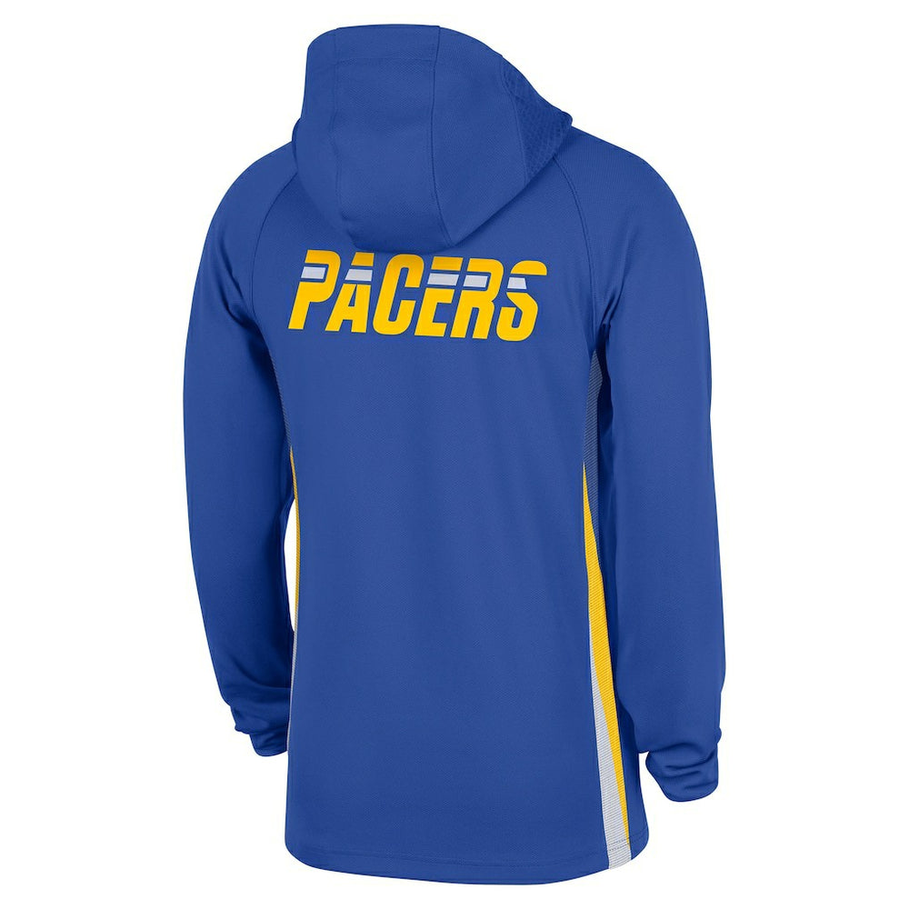 Nike - Indiana Pacers 2025/26 City Edition Remix Authentic On-Court Quarter-Zip Dri-FIT Hooded Jacket - Blue