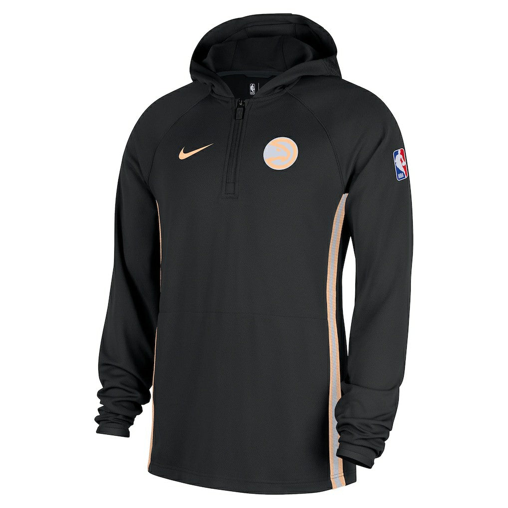 Nike - Atlanta Hawks 2025/26 City Edition Remix Authentic On-Court Quarter-Zip Dri-FIT Hooded Jacket - Black