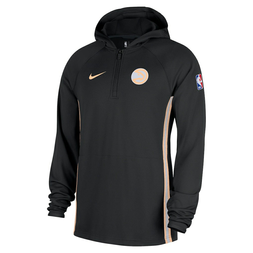 Nike - Atlanta Hawks 2025/26 City Edition Remix Authentic On-Court Quarter-Zip Dri-FIT Hooded Jacket - Black