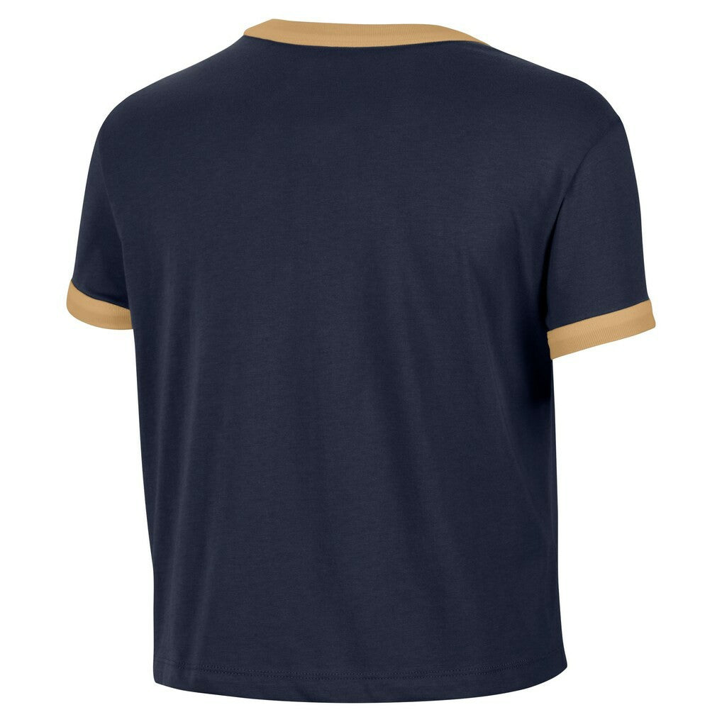 Nike - Cleveland Cavaliers Women's Classic Edition Hardwood Classics Essential Vintage Ringer T-Shirt - Navy
