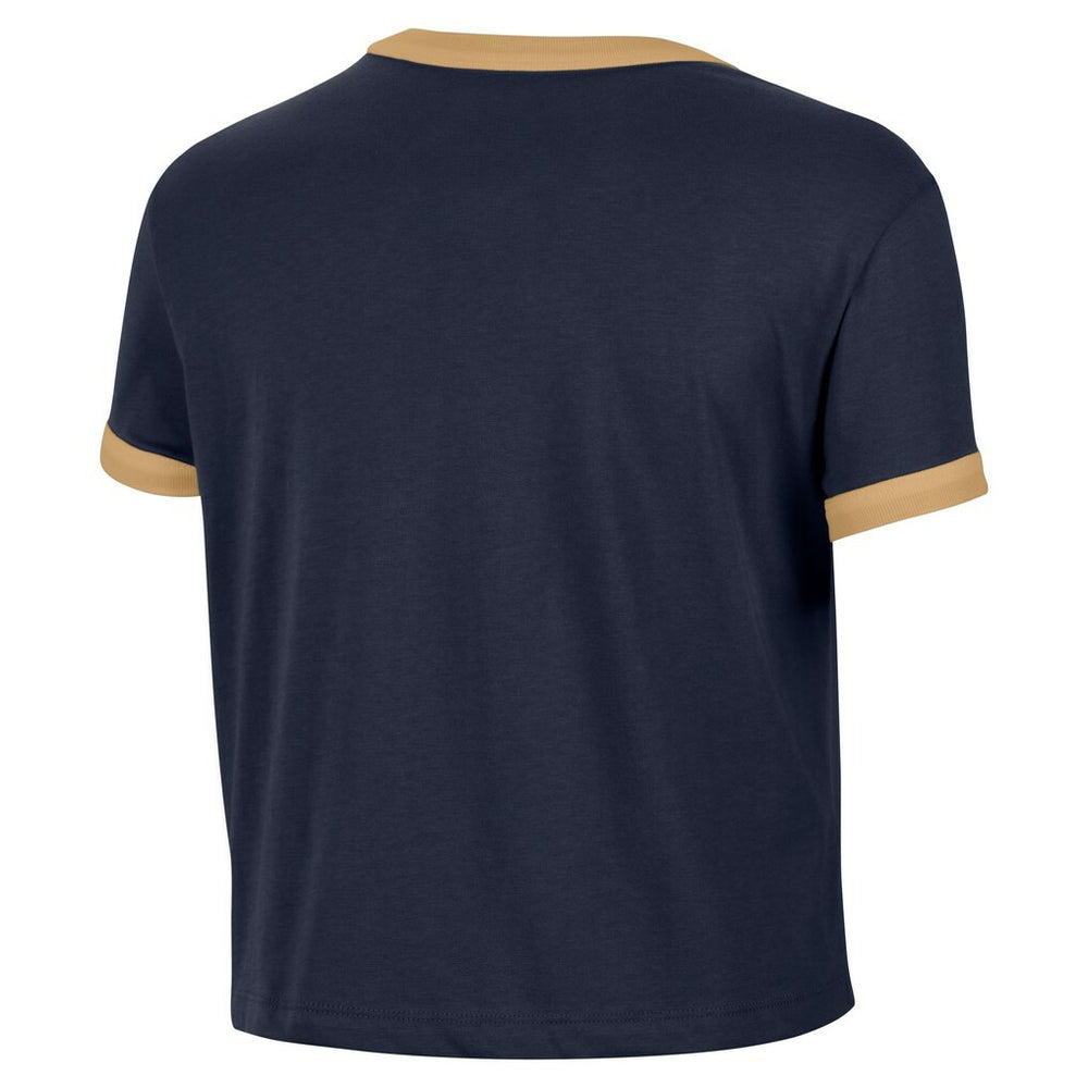 Nike - Cleveland Cavaliers Women's Classic Edition Hardwood Classics Essential Vintage Ringer T-Shirt - Navy