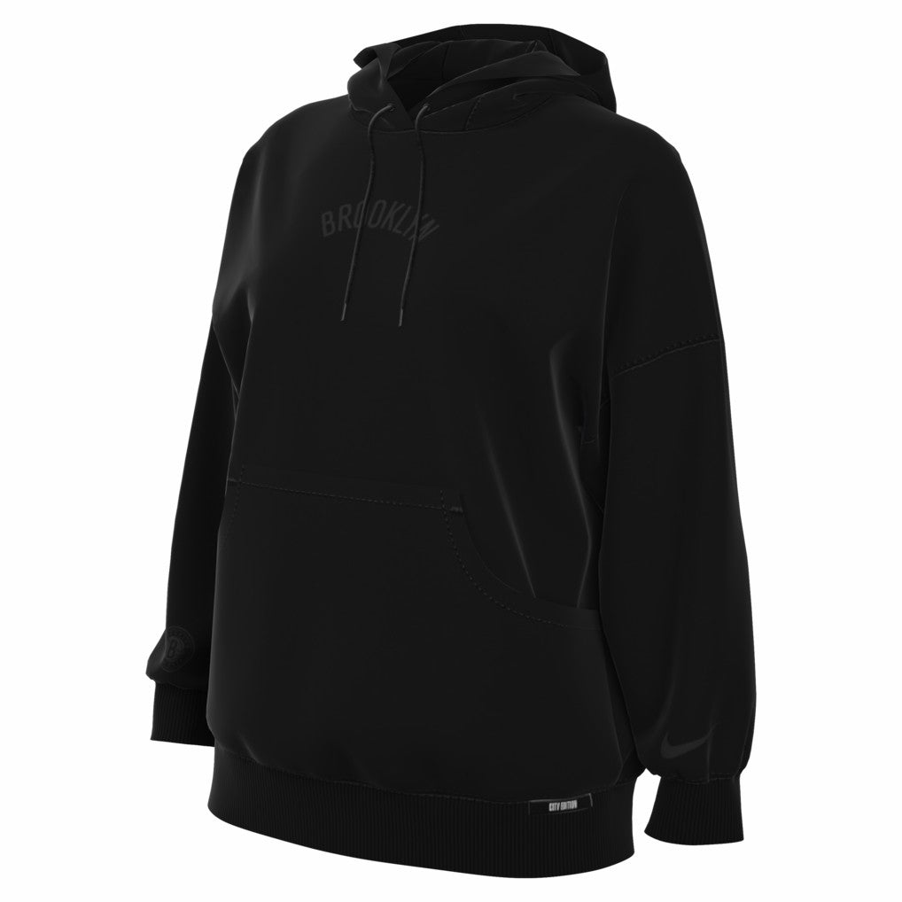 Nike - Brooklyn Nets Women's 2025/26 City Edition Remix Premium Fleece Hoodie - Black