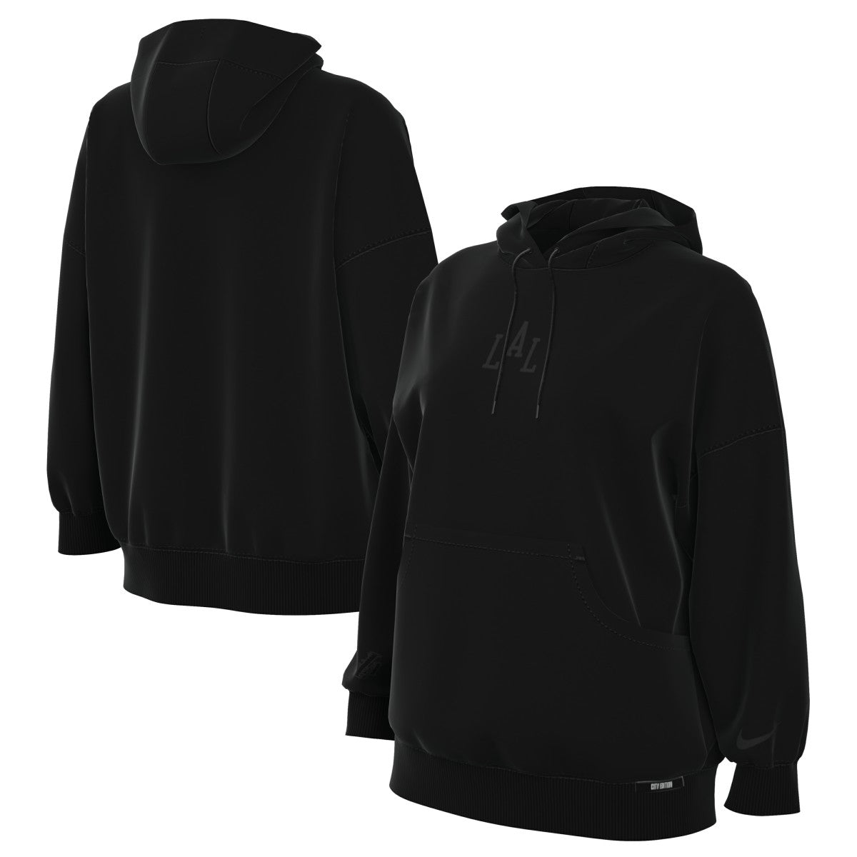 Nike - Los Angeles Lakers Women's 2025/26 City Edition Remix Premium Fleece Hoodie - Black