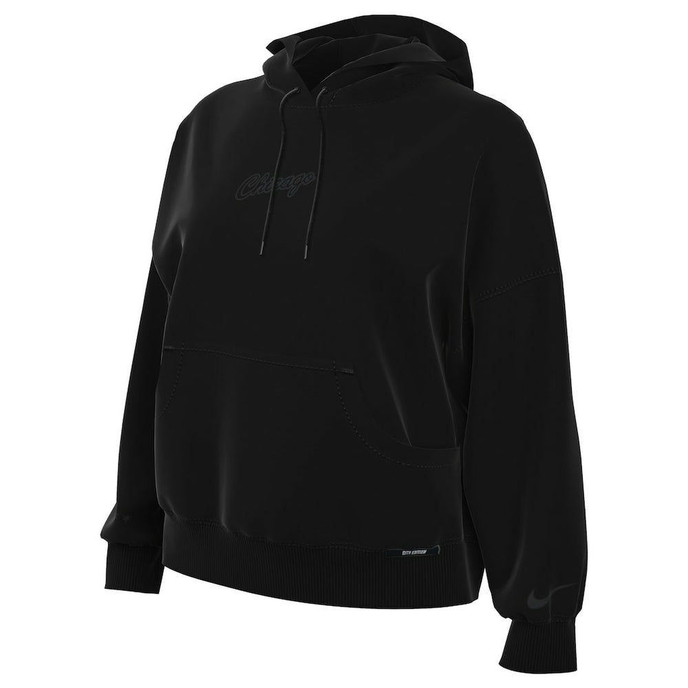 Nike - Chicago Bulls Women's 2025/26 City Edition Remix Premium Fleece Hoodie - Black