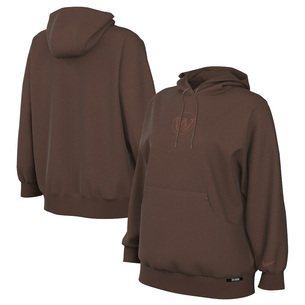 Nike - Golden State Warriors Women's 2025/26 City Edition Remix Premium Fleece Hoodie - Brown