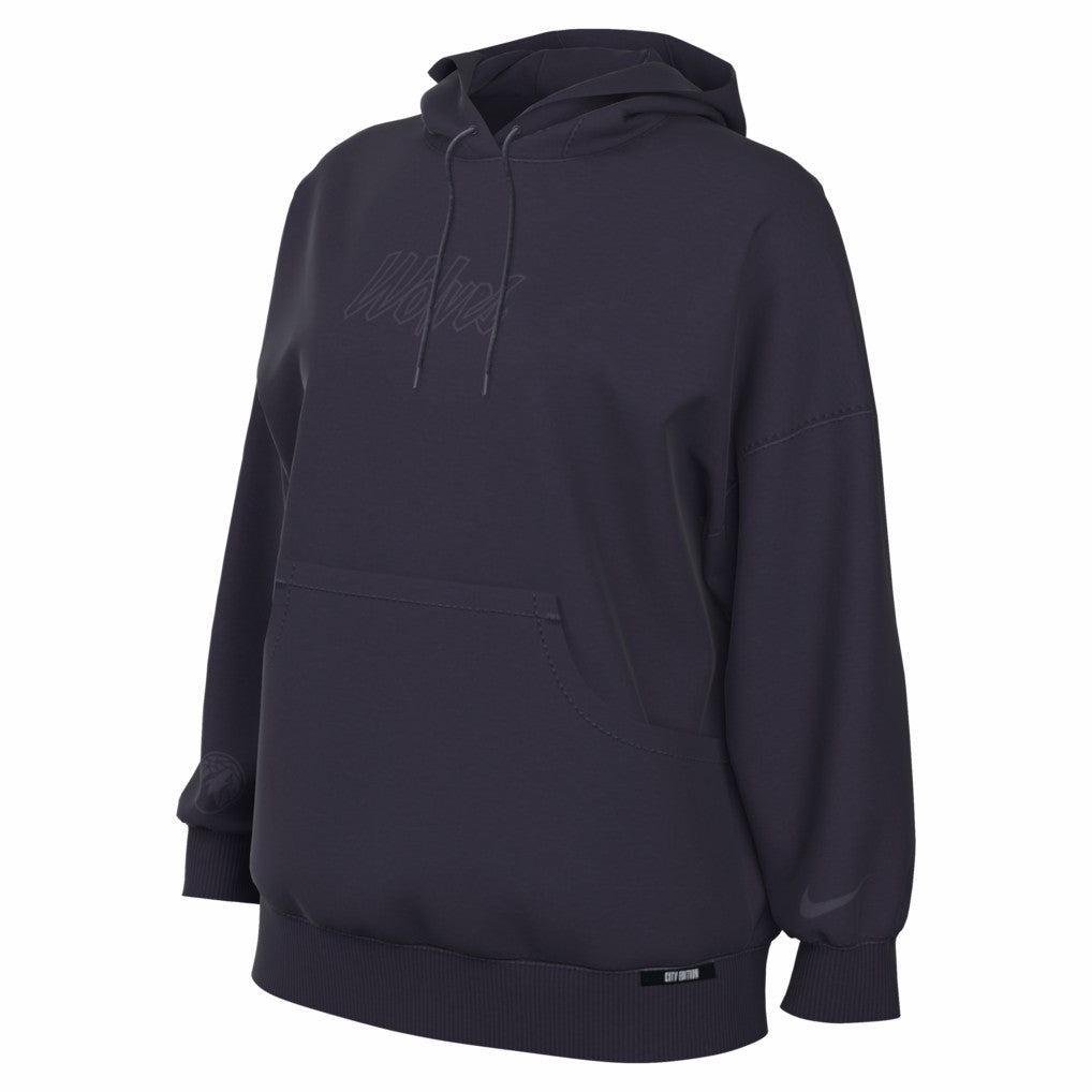 Nike - Minnesota Timberwolves Women's 2025/26 City Edition Remix Premium Fleece Hoodie - Purple