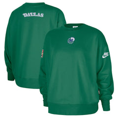 Nike - Dallas Mavericks Women's Classic Edition Hardwood Classics Premium Phoenix Fleece Sweatshirt - Green