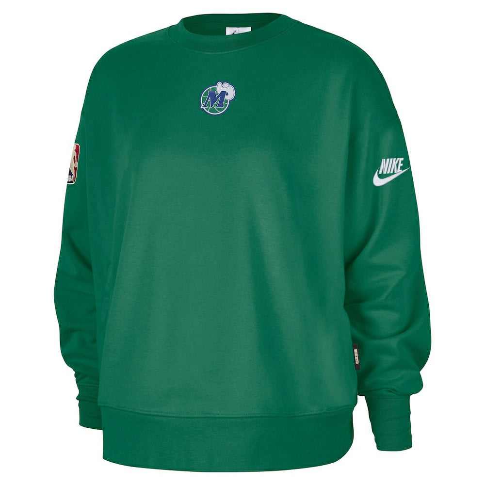 Nike - Dallas Mavericks Women's Classic Edition Hardwood Classics Premium Phoenix Fleece Sweatshirt - Green