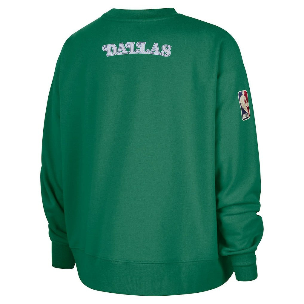 Nike - Dallas Mavericks Women's Classic Edition Hardwood Classics Premium Phoenix Fleece Sweatshirt - Green