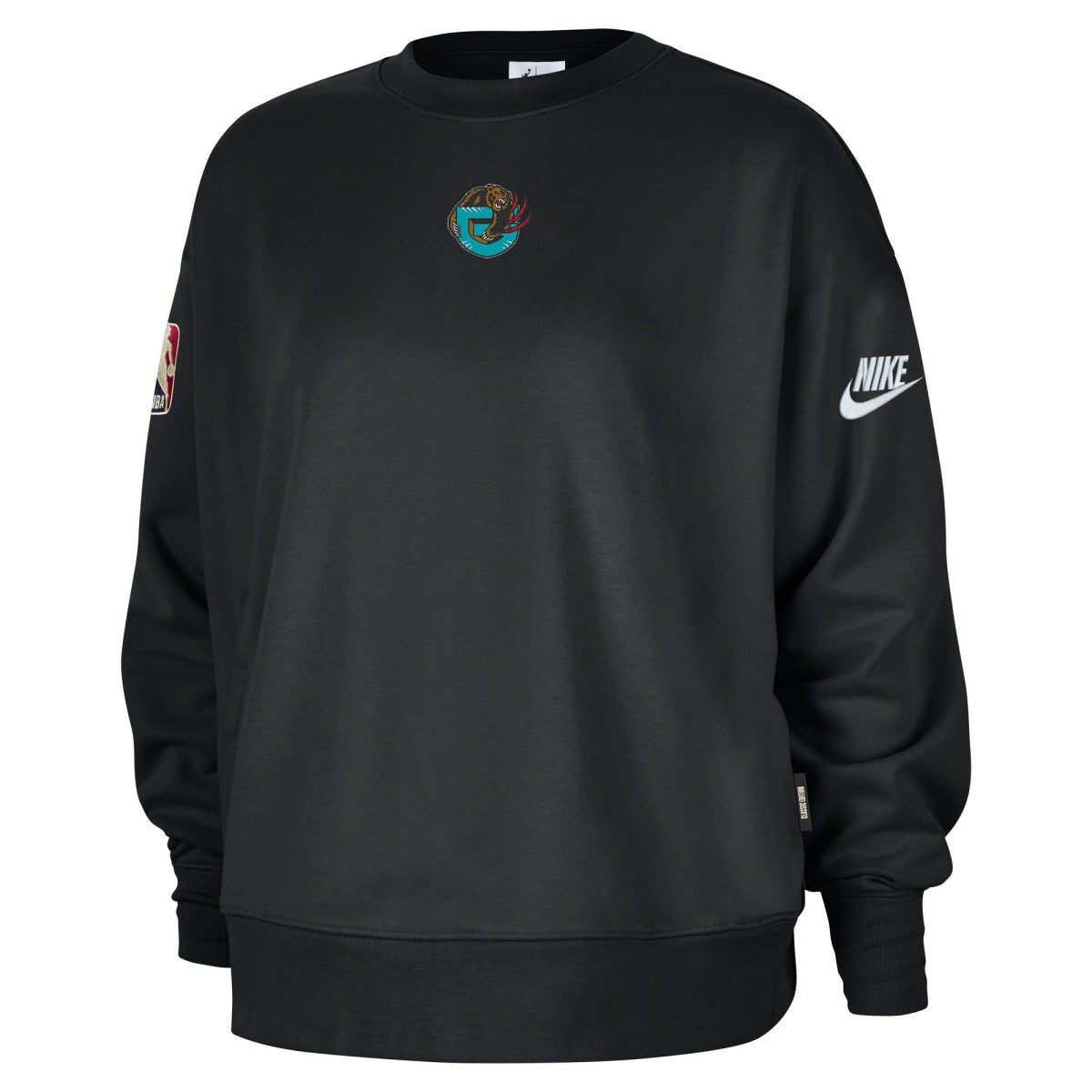 Nike - Memphis Grizzlies Women's Classic Edition Hardwood Classics Premium Phoenix Fleece Sweatshirt - Black