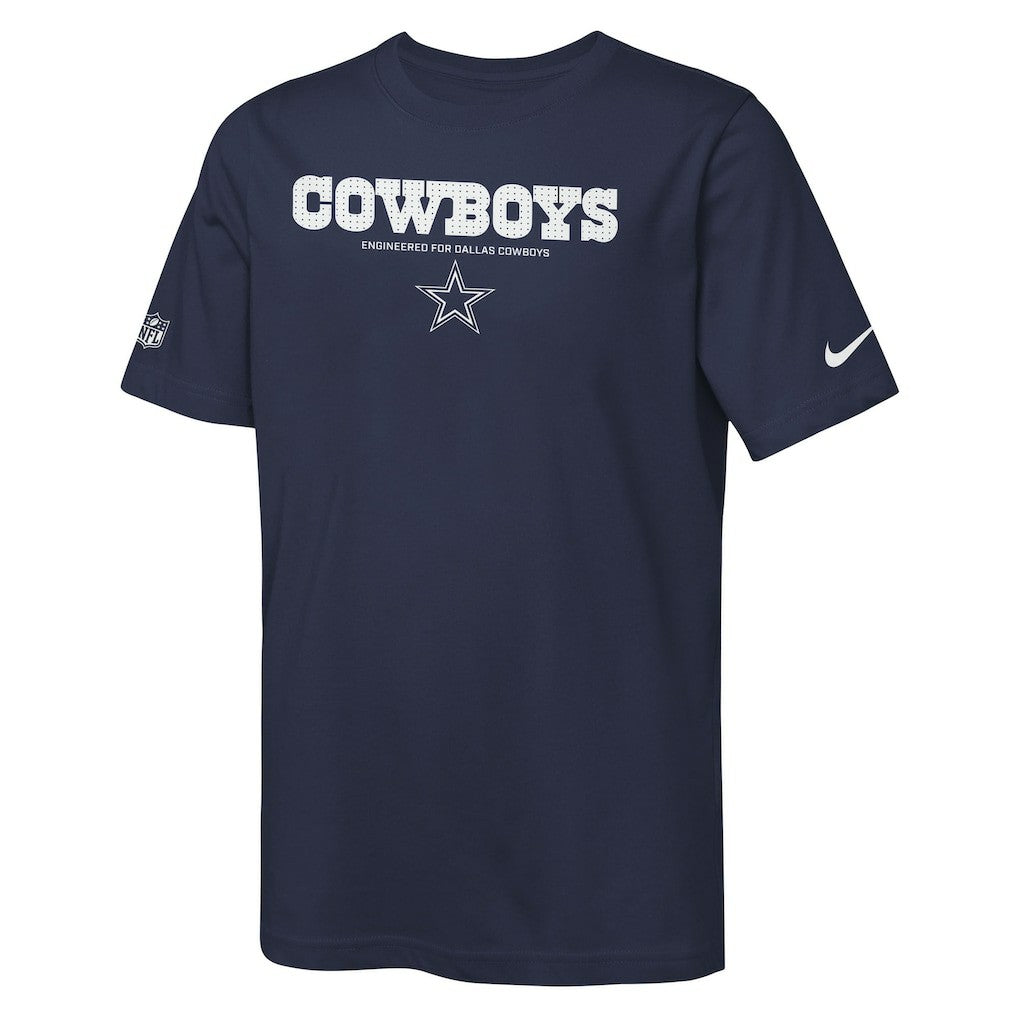 Dallas Cowboys Youth Sideline Team Issue T-Shirt Navy - Nike