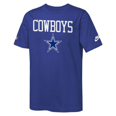 Dallas Cowboys Youth Sideline T-Shirt Navy - Nike