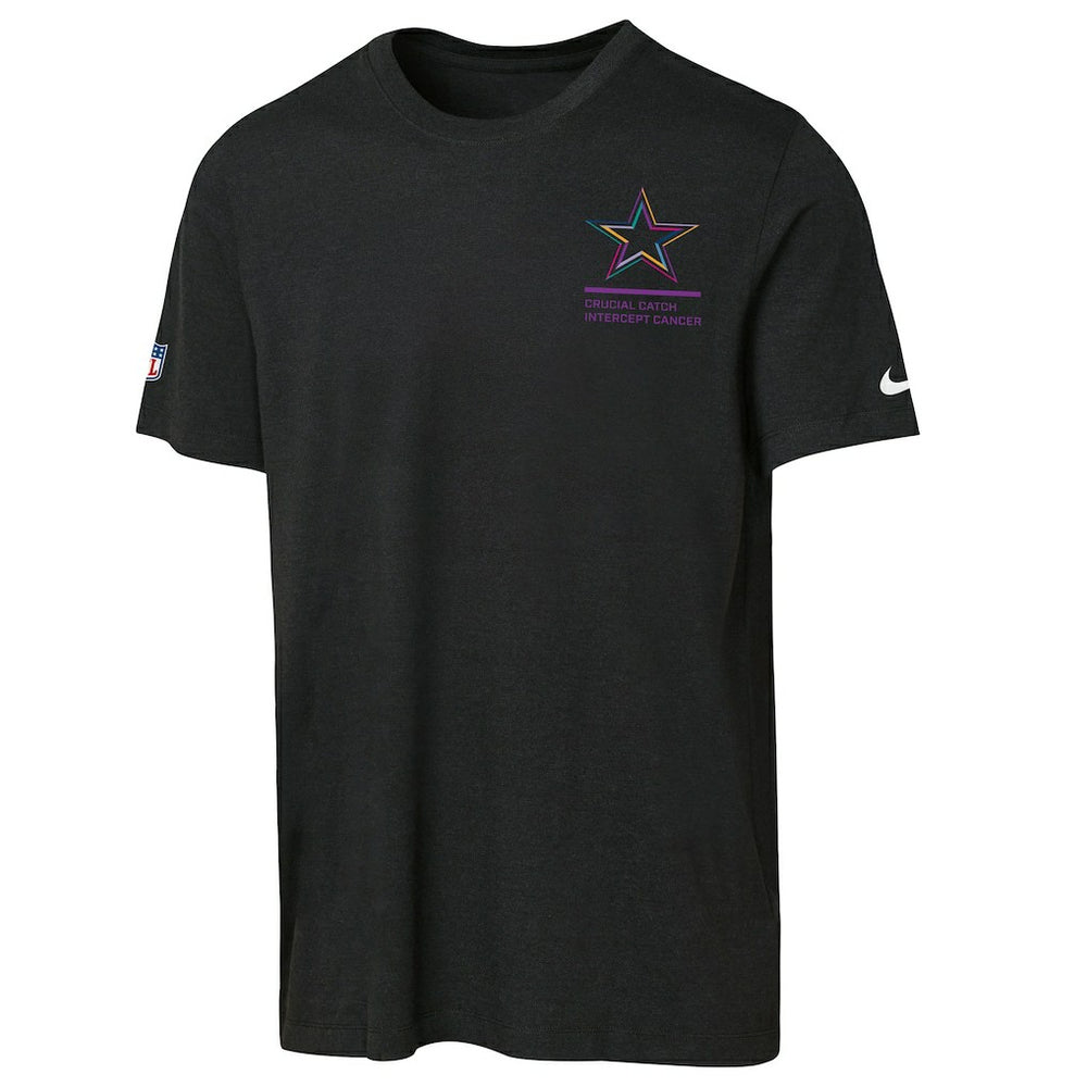 Dallas Cowboys Youth 2025 NFL Crucial Catch Tri-Blend Dri-FIT T-Shirt Black - Nike