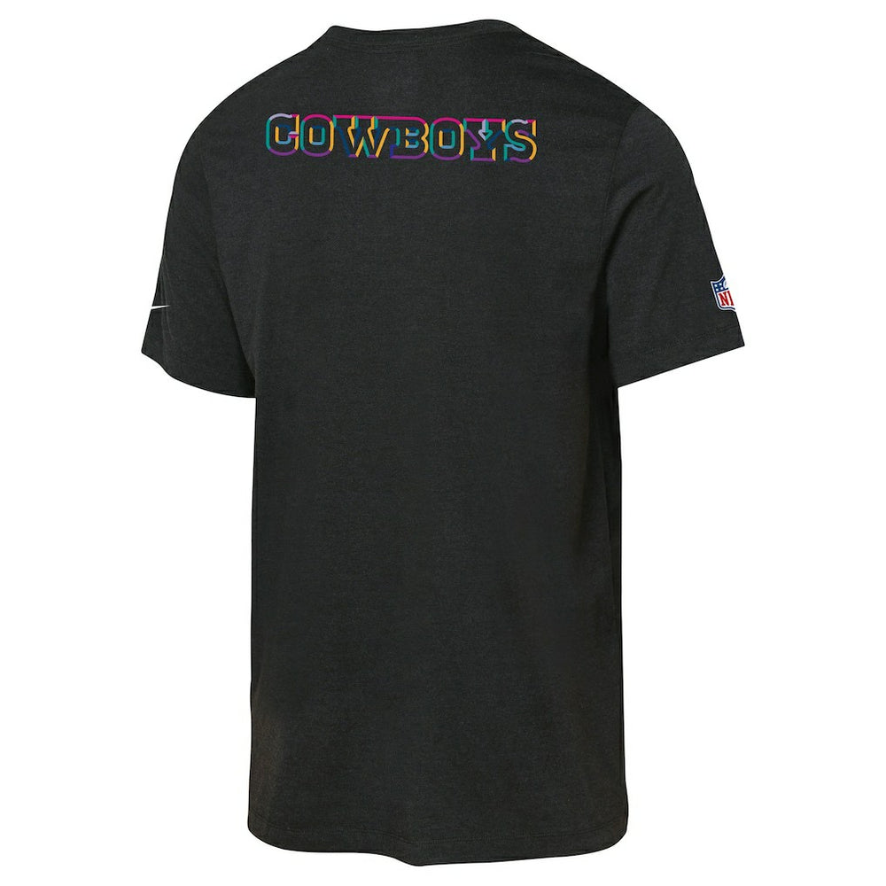 Dallas Cowboys Youth 2025 NFL Crucial Catch Tri-Blend Dri-FIT T-Shirt Black - Nike