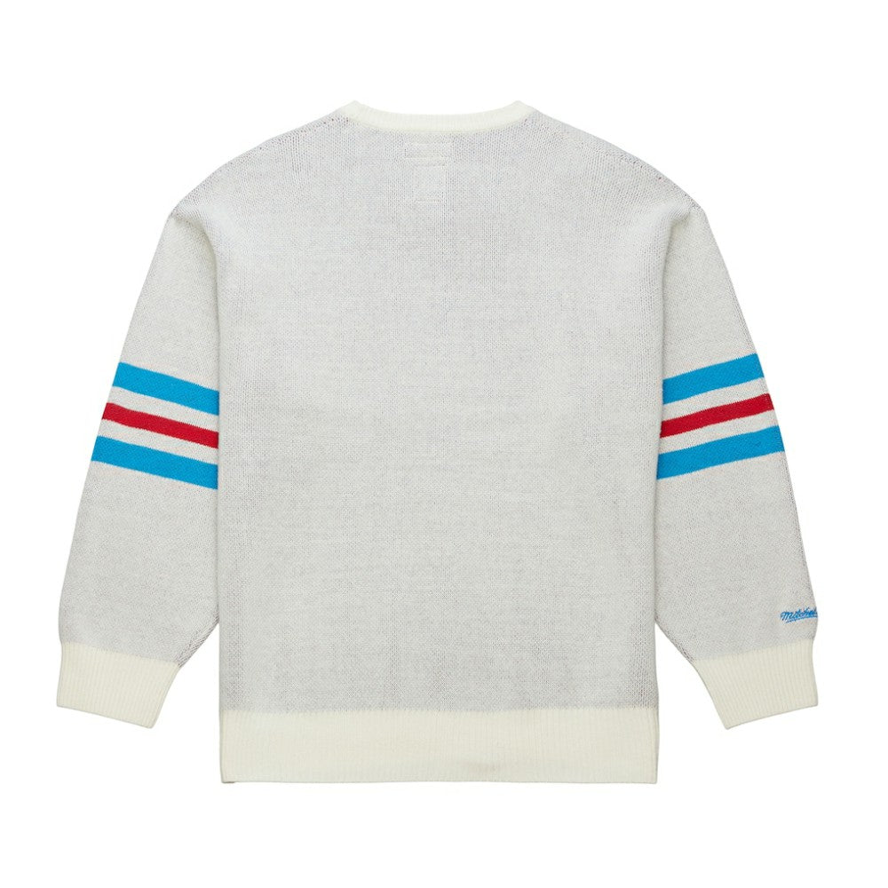 New York Rangers Mitchell & Ness Centennial Retro Logo Sweater Cream