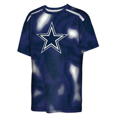 Dallas Cowboys Outerstuff Youth End Zone Dri-Tek T-Shirt Navy - NFL