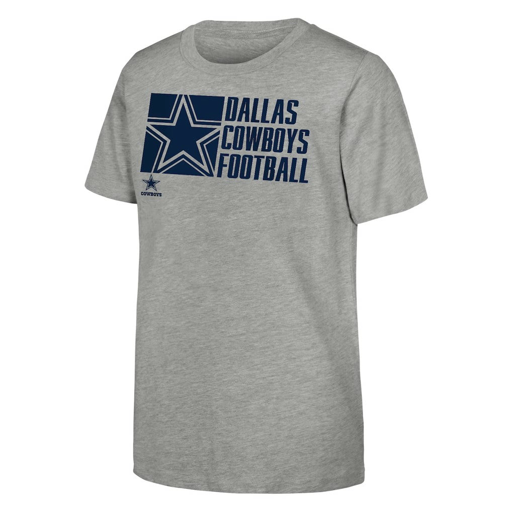 Dallas Cowboys Outerstuff Youth Post Game T-Shirt Heather Gray - NFL