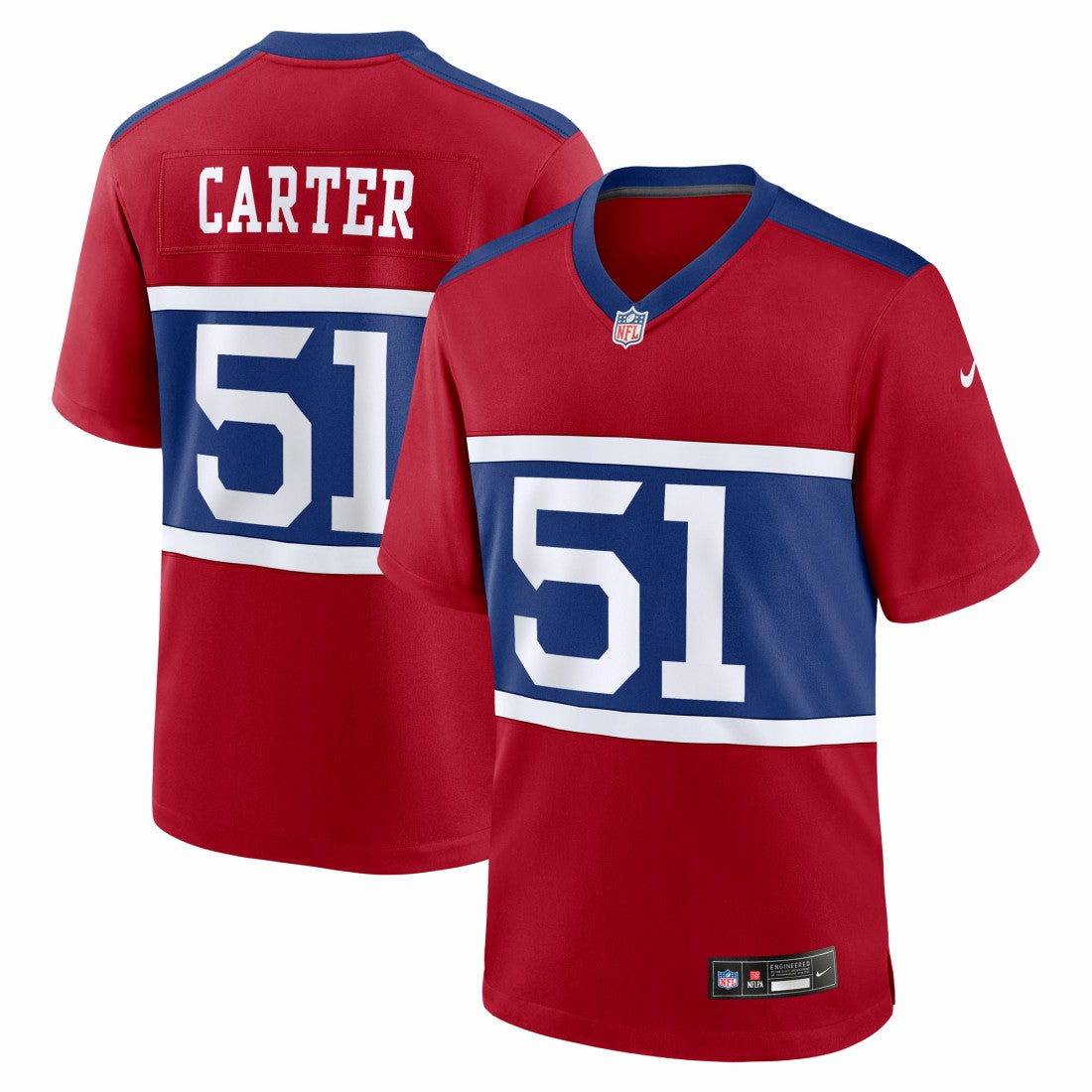 Abdul Carter New York Giants First Round Pick Alternate Game Jersey Red - Nike