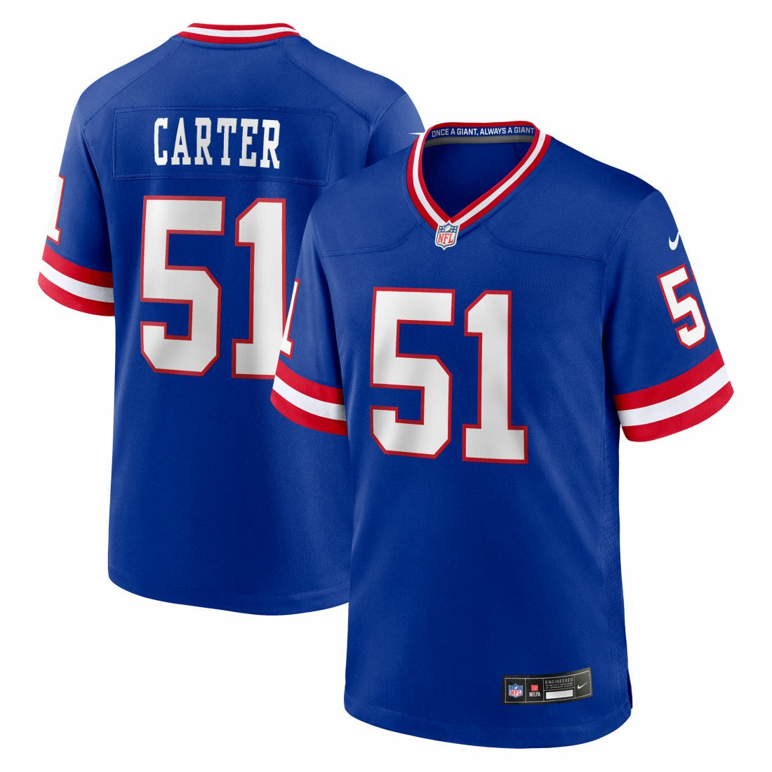 Abdul Carter New York Giants First Round Pick 2nd Alternate Game Jersey Royal - Nike
