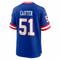 Abdul Carter New York Giants First Round Pick 2nd Alternate Game Jersey Royal - Nike
