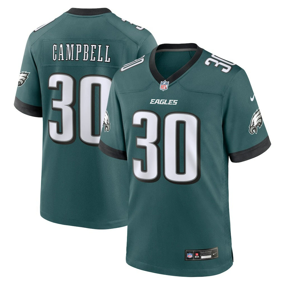 Jihaad Campbell Philadelphia Eagles 2025 NFL Draft First Round Pick Game Jersey Green - Nike