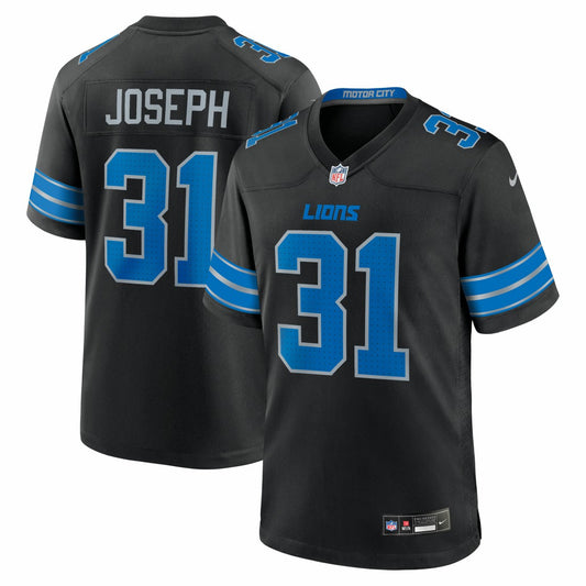 Kerby Joseph Detroit Lions Alternate Game Jersey - Black | NFL Jerseys