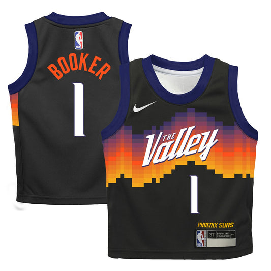 Devin Booker Phoenix Suns Preschool 2025/26 City Edition Swingman Jersey - Black | NBA Jerseys