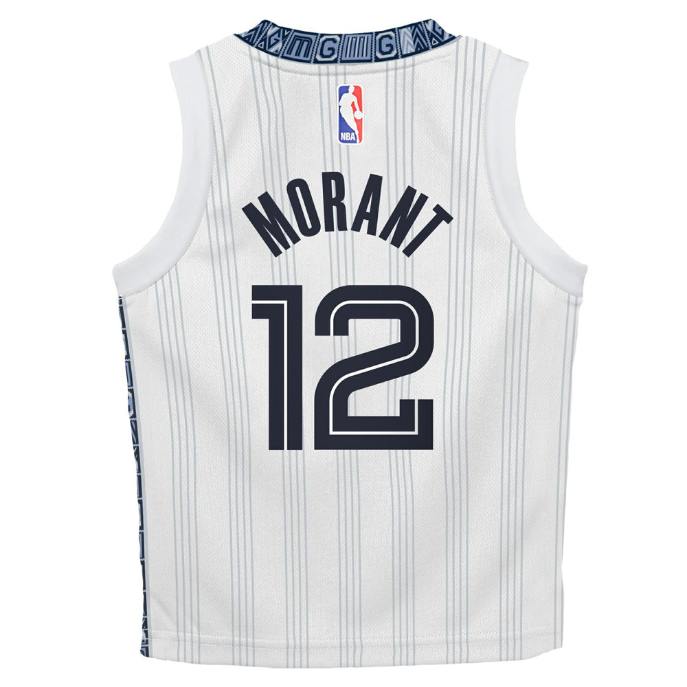Nike - Ja Morant Memphis Grizzlies Preschool 2025/26 City Edition Swingman Jersey - White