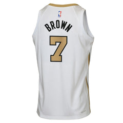 Nike - Jaylen Brown Boston Celtics Youth 2025/26 City Edition Swingman Jersey - White