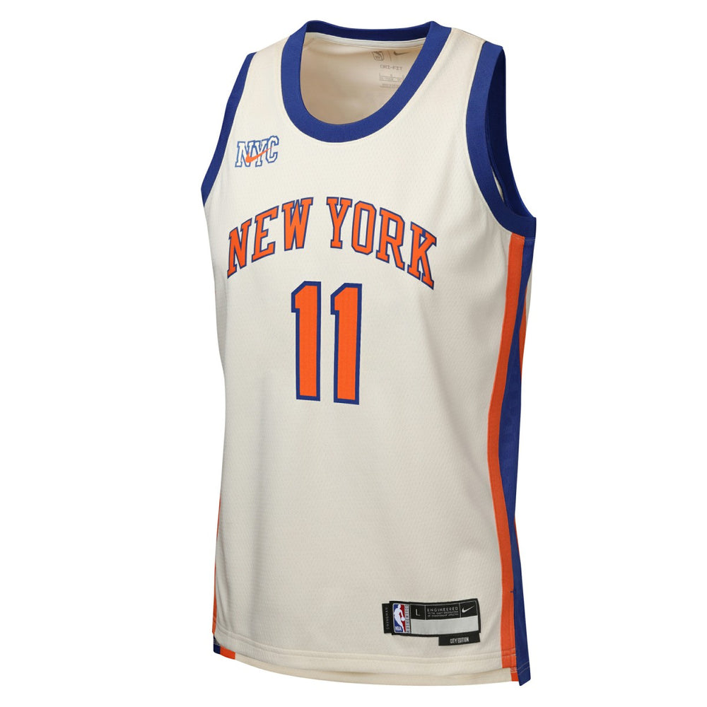 Nike - Jalen Brunson New York Knicks Youth 2025/26 City Edition Swingman Jersey - Cream