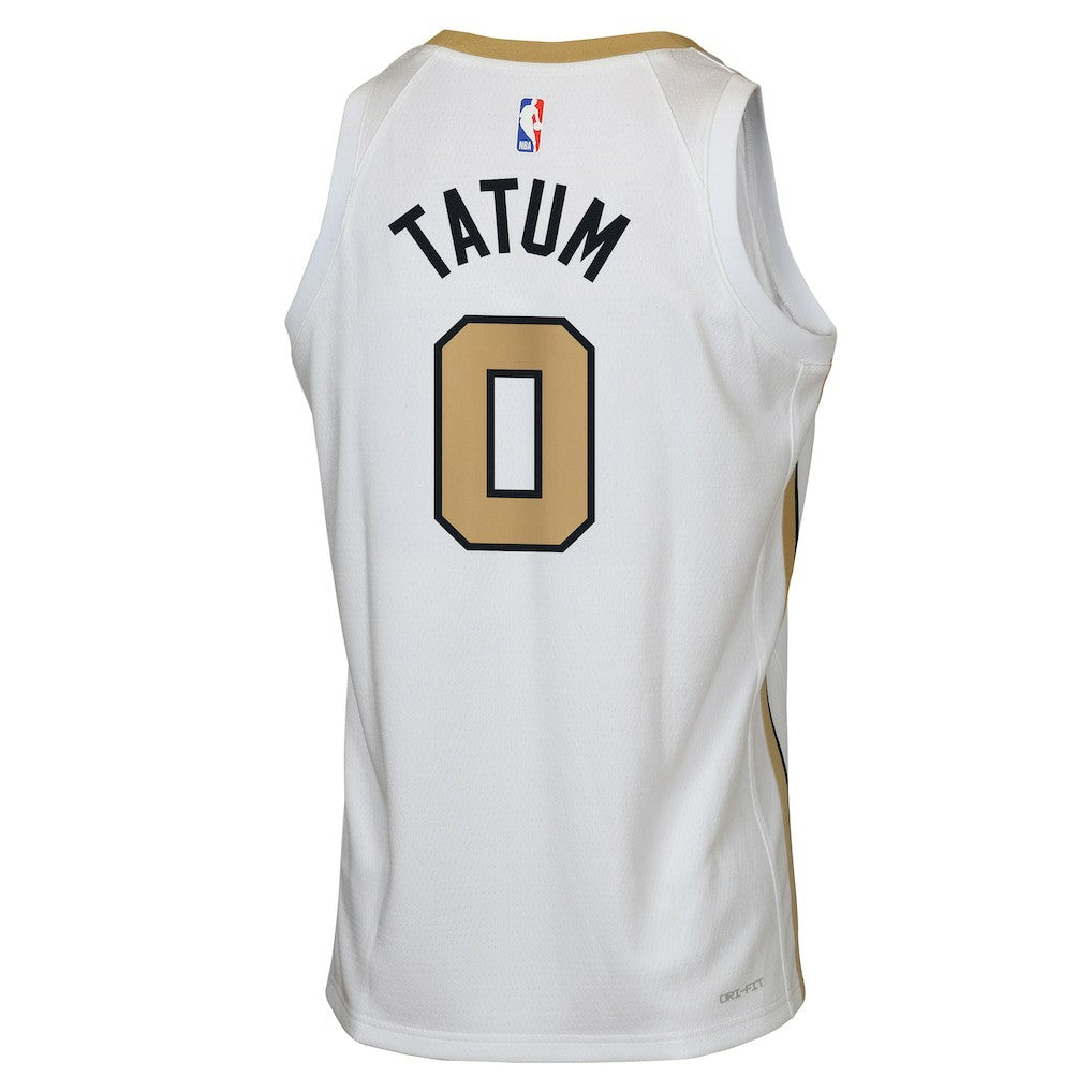 Nike - Jayson Tatum Boston Celtics Youth 2025/26 City Edition Swingman Jersey - White