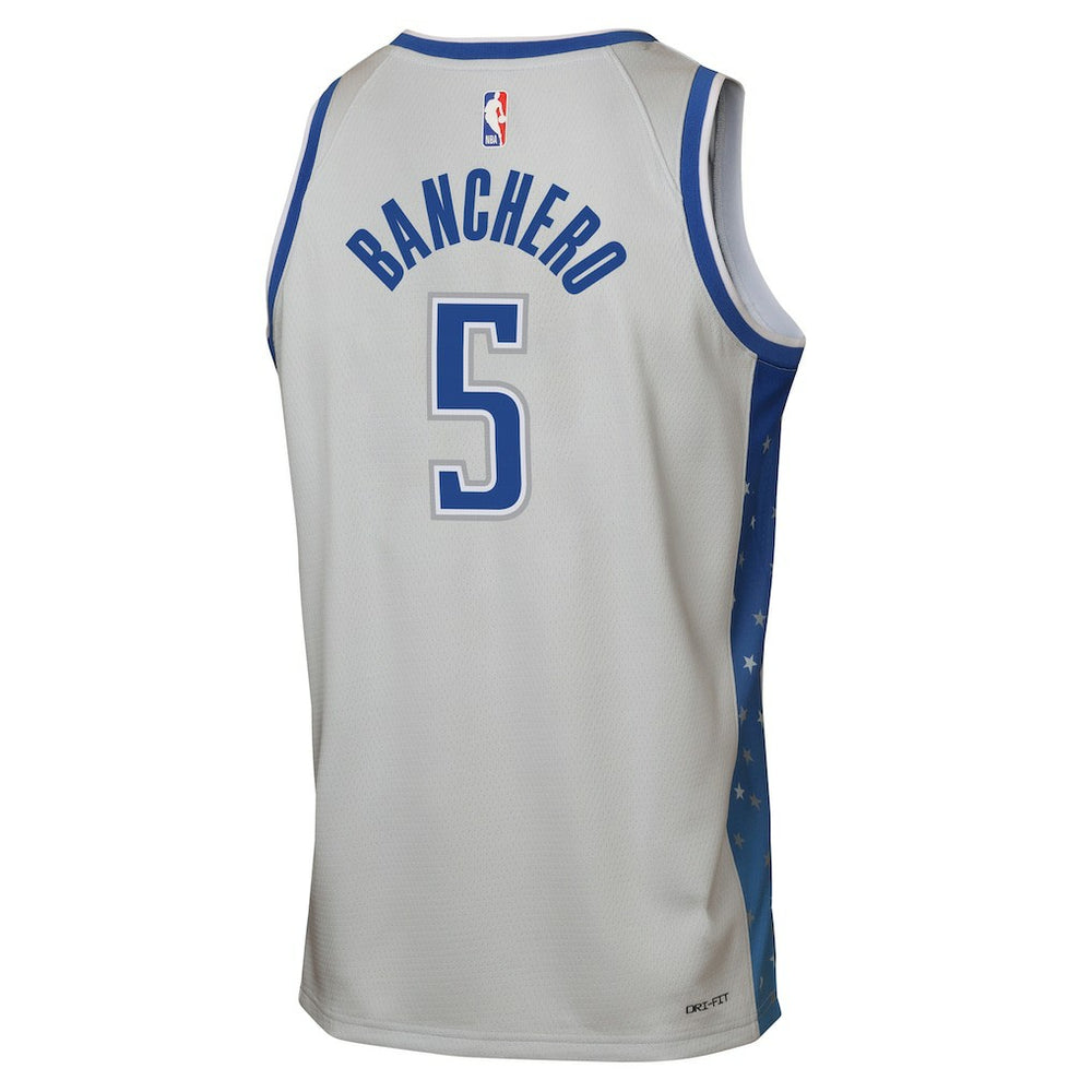 Nike - Paolo Banchero Orlando Magic Youth 2025/26 City Edition Swingman Jersey - Silver