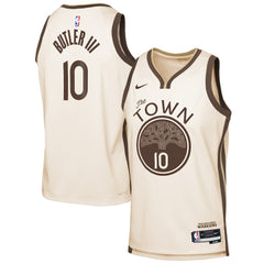 Nike - Jimmy Butler III Golden State Warriors Youth 2025/26 City Edition Swingman Jersey - Tan