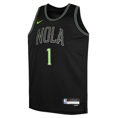 Nike - Zion Williamson New Orleans Pelicans Youth 2025/26 City Edition Swingman Jersey - Black