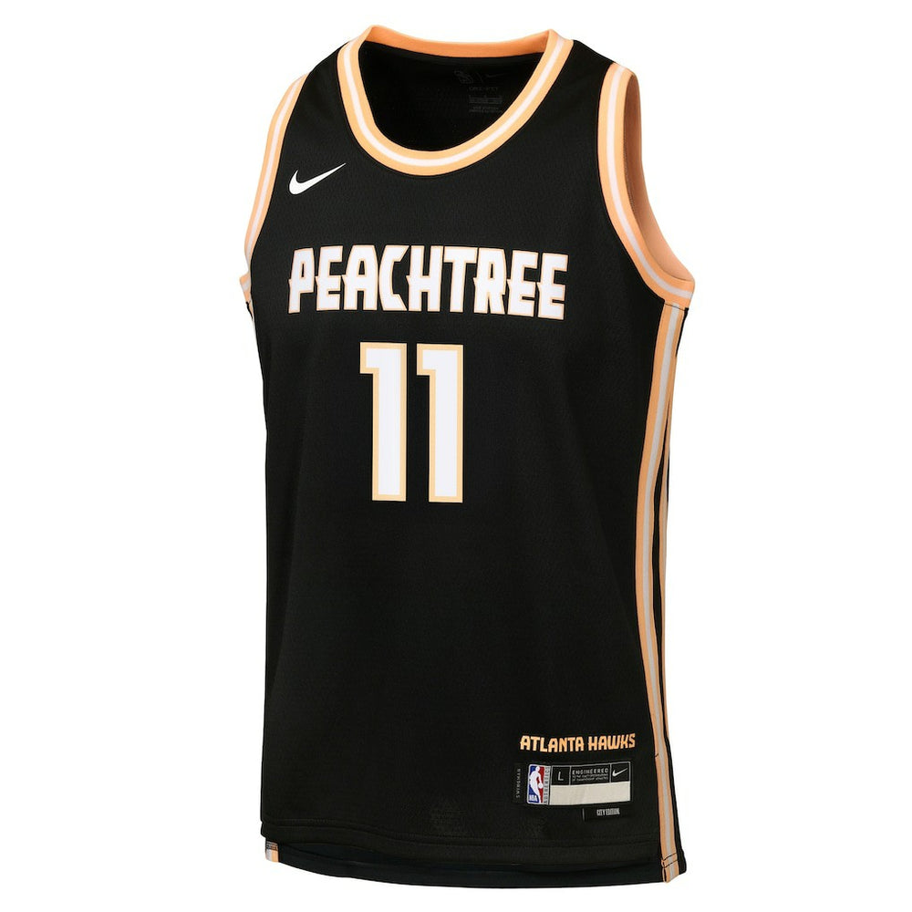 Nike - Trae Young Atlanta Hawks Youth 2025/26 City Edition Swingman Jersey - Black