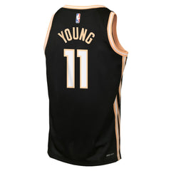 Nike - Trae Young Atlanta Hawks Youth 2025/26 City Edition Swingman Jersey - Black