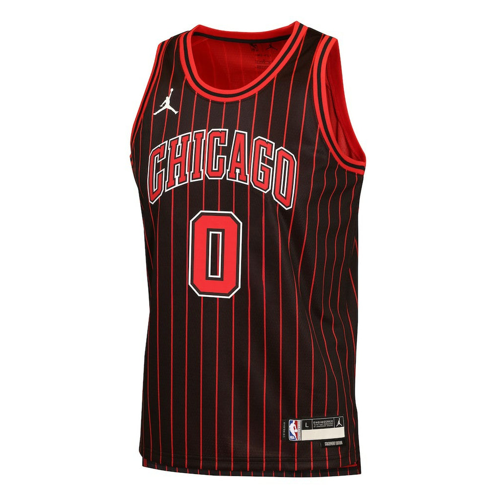 NBA - Coby White Chicago Bulls Jordan Brand Youth Swingman Jersey - Statement Editi- Black