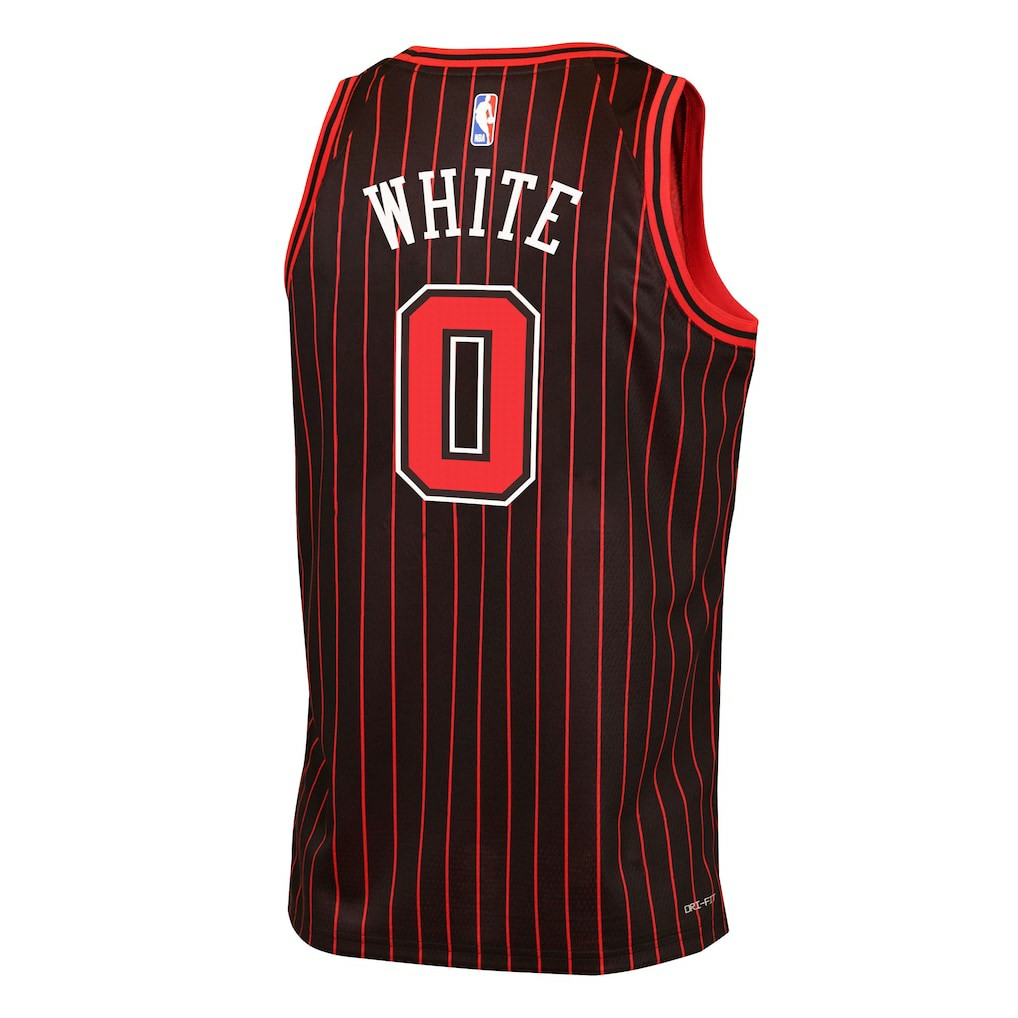NBA - Coby White Chicago Bulls Jordan Brand Youth Swingman Jersey - Statement Editi- Black
