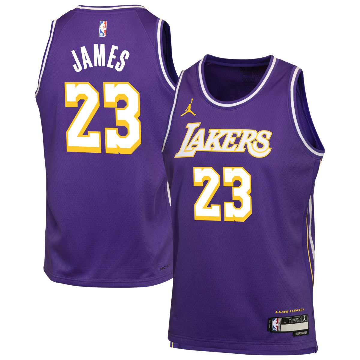 NBA - LeBron James Los Angeles Lakers Jordan Brand Youth Swingman Jersey - Statement Edition - Purple