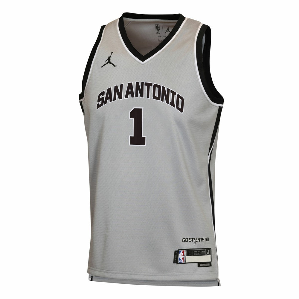 NBA - Victor Wembanyama San Antonio Spurs Jordan Brand Youth Swingman Jersey - Statement Edition - Silver