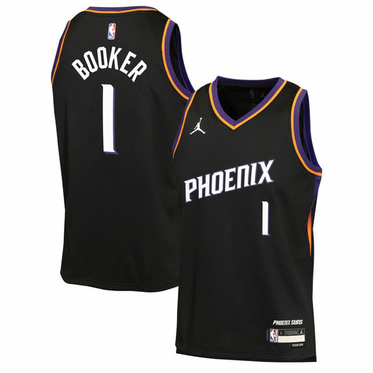 Devin Booker Phoenix Suns Jordan Brand Youth Swingman Jersey - Statement Edition - Black online | NBA Jerseys