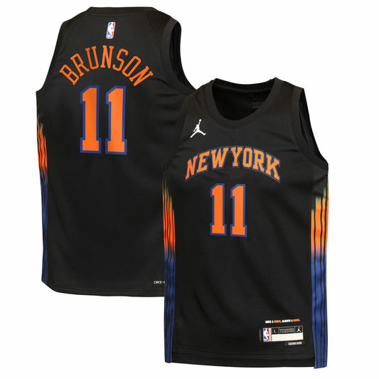 Jalen Brunson New York Knicks Jordan Brand Youth Swingman Jersey - Statement Edition - Black on sale | NBA Jerseys