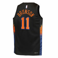 NBA - Jalen Brunson New York Knicks Jordan Brand Youth Swingman Jersey - Statement Edition - Black