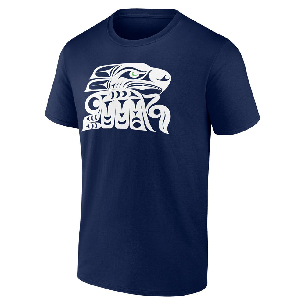 Seattle Seahawks Muckleshoot Tribe T-Shirt College Navy - NFL