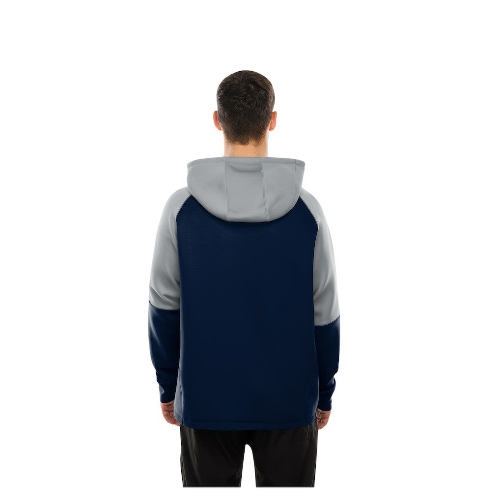 Dallas Cowboys New Era Combine Authentic Color Block Raglan Pullover Hoodie Navy - NFL